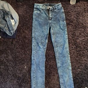 Washed out jeans